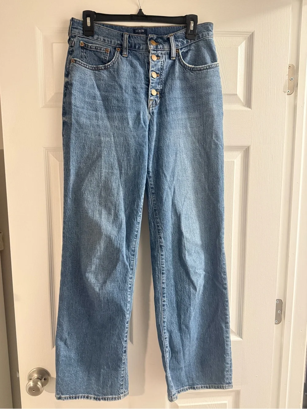 J.Crew Full-Length Wide-Leg Jeans – Size 28 – Medium Wash